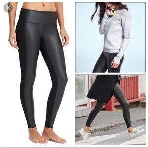 Athleta pleather front legging
